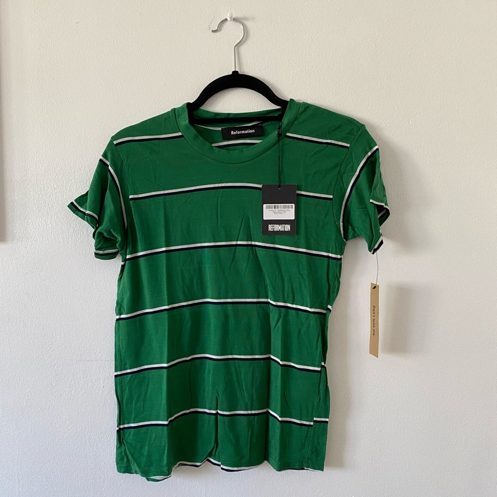 Reformation striped tee
